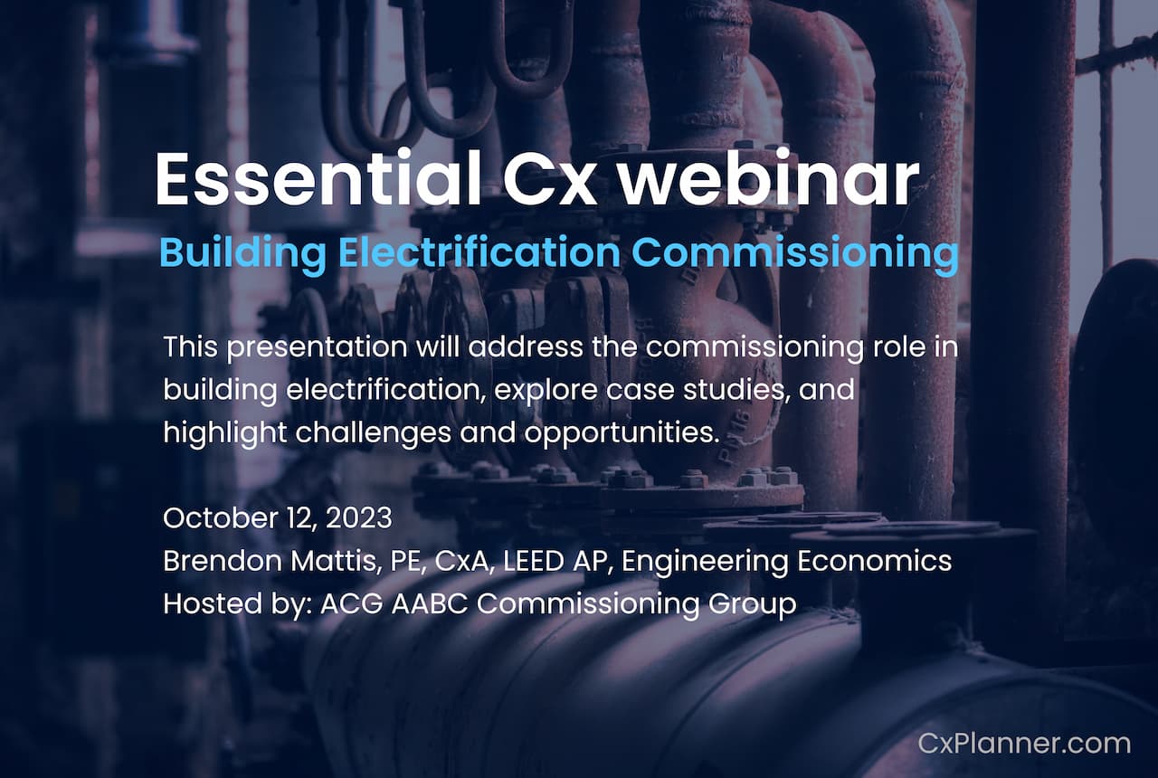 Picture for blog Webinar: Building Electrification Commissioning