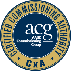 ACG AABC commissioning certification stamp